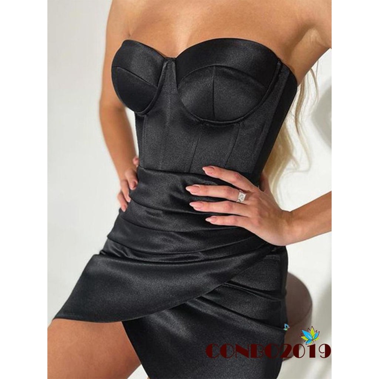 Áo Ống Chất Satin Màu Sắc Đơn Giản Cho Nữ