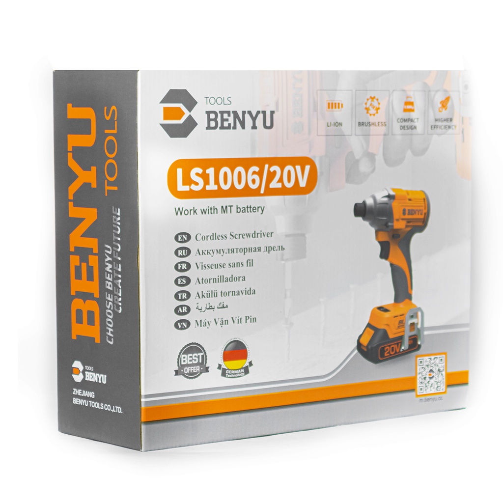 Máy vặn vít động lực pin BENYU LS1006/20V