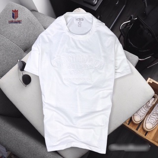 Áo thun nam cổ tròn dập nổi cao cấp vải cotton dày dặn AXK179