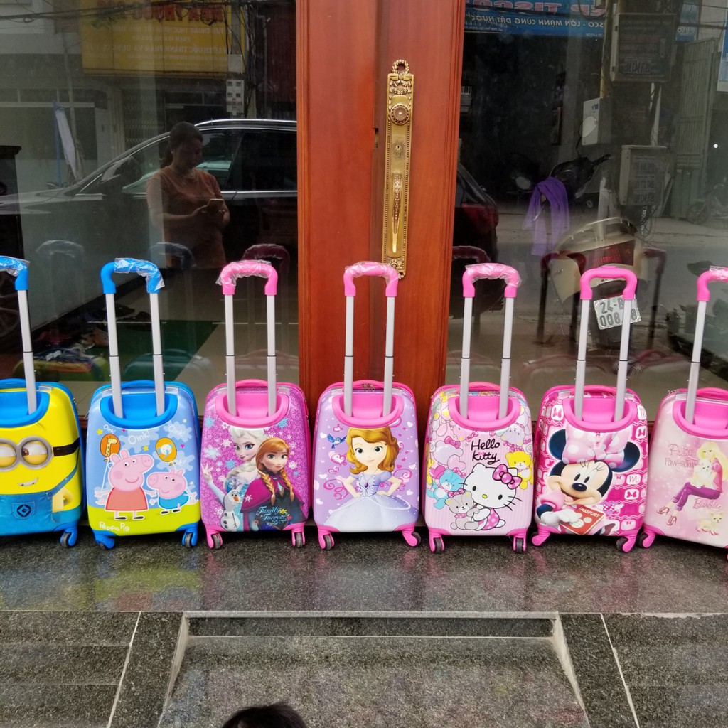 Vali hoạt hình cho bé size 18