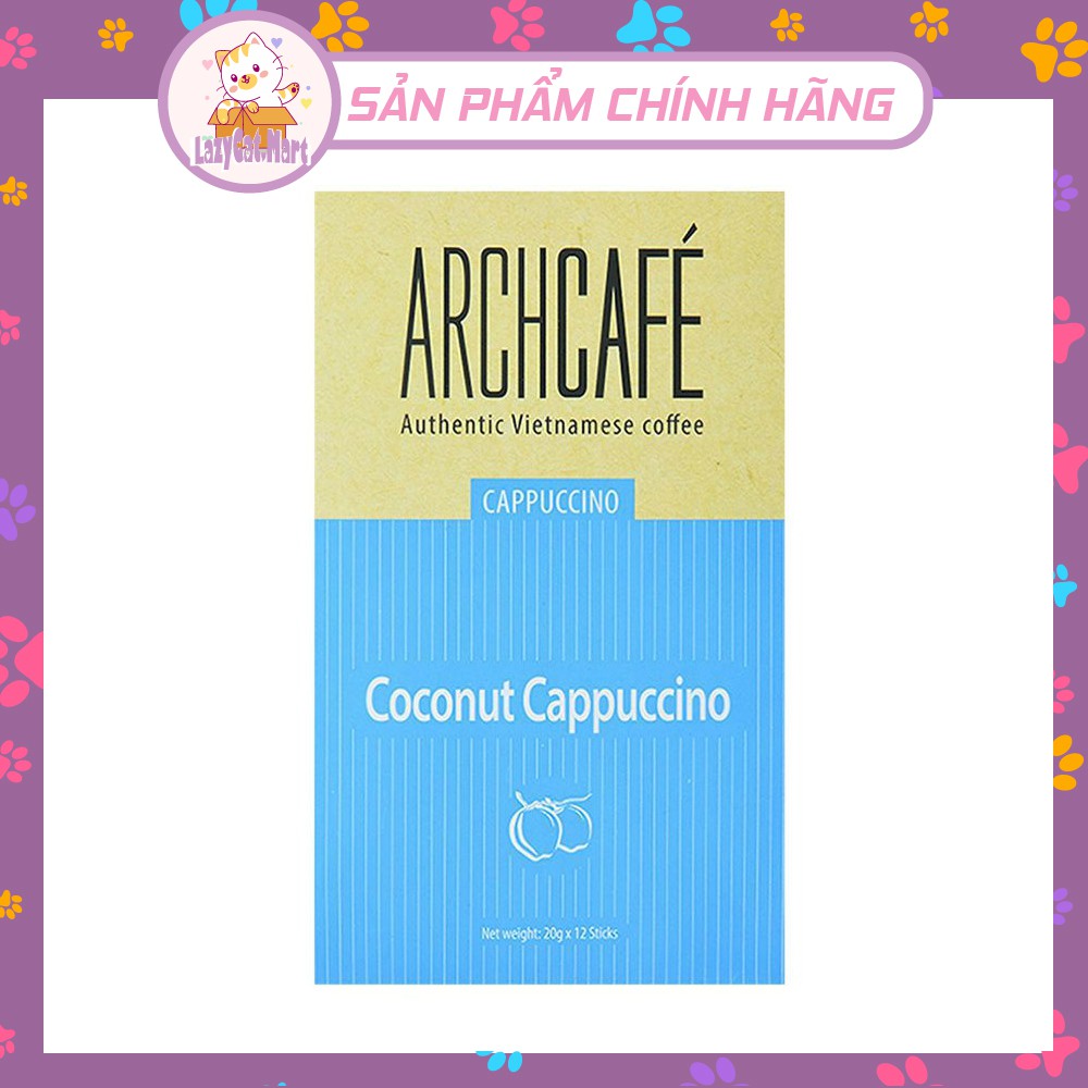 Cà Phê Hòa Tan Archcafe Cappuccino Dừa Hộp 240 G (12 Gói X 20G) | BigBuy360 - bigbuy360.vn