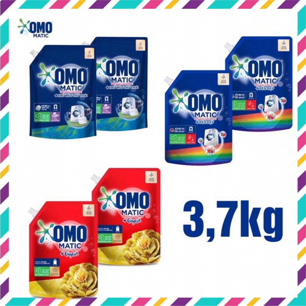 Giare- NƯỚC GIẶT OMO MATIC COMFORT tinh chất dầu THƠM - DỊU NHẸ TRÊN DA