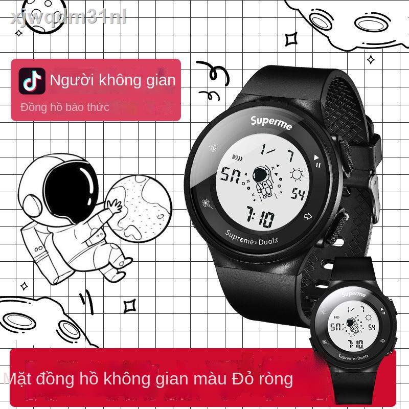 Tik Tok nổ tung công nghệ đen phi hành gia quay số đồng hồ thông minh nam nữ sinh điện tử thể thao đa
