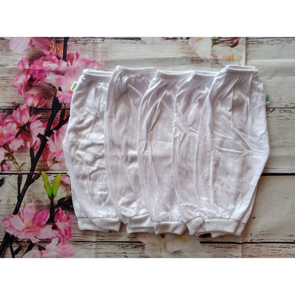 Set 5 quần dài ống bo cotton cho bé