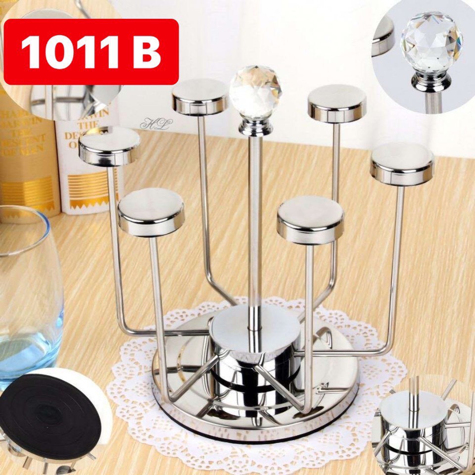 SALE GIÁ SỈ TẠI XƯỞNG Giá khay kệ úp cốc inox đẹp để bàn GIÁ ĐỂ CỐC BẰNG INOX mẫu tròn GUC001