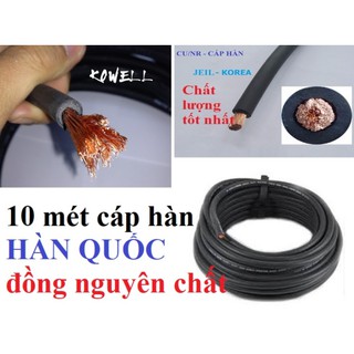 10 MÉT cáp hàn HÀN QUỐC đồng nguyên chất