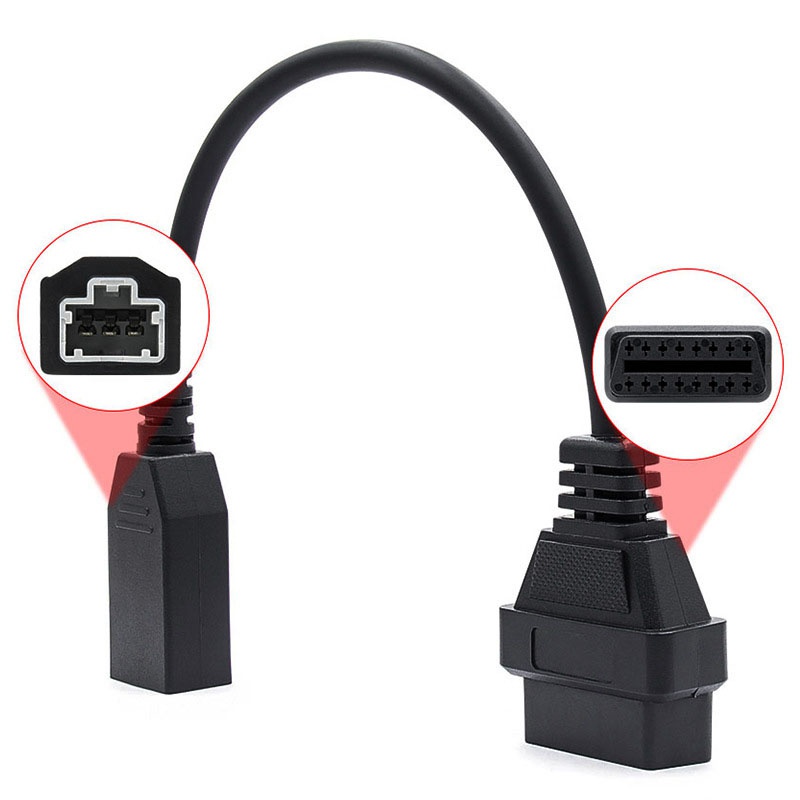 Dây Cáp OBD2 Kết Nối Bộ Chẩn Đoán Lỗi Xe Hơi Honda 3Pin OBD1 OBD2 OBDII 3 Pin Sang 16 Pin