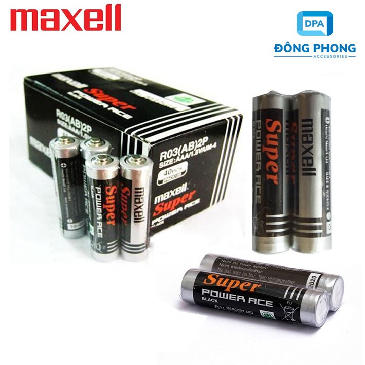 2 Viên Pin Maxell AAA Chính Hãng - Pin Tiểu