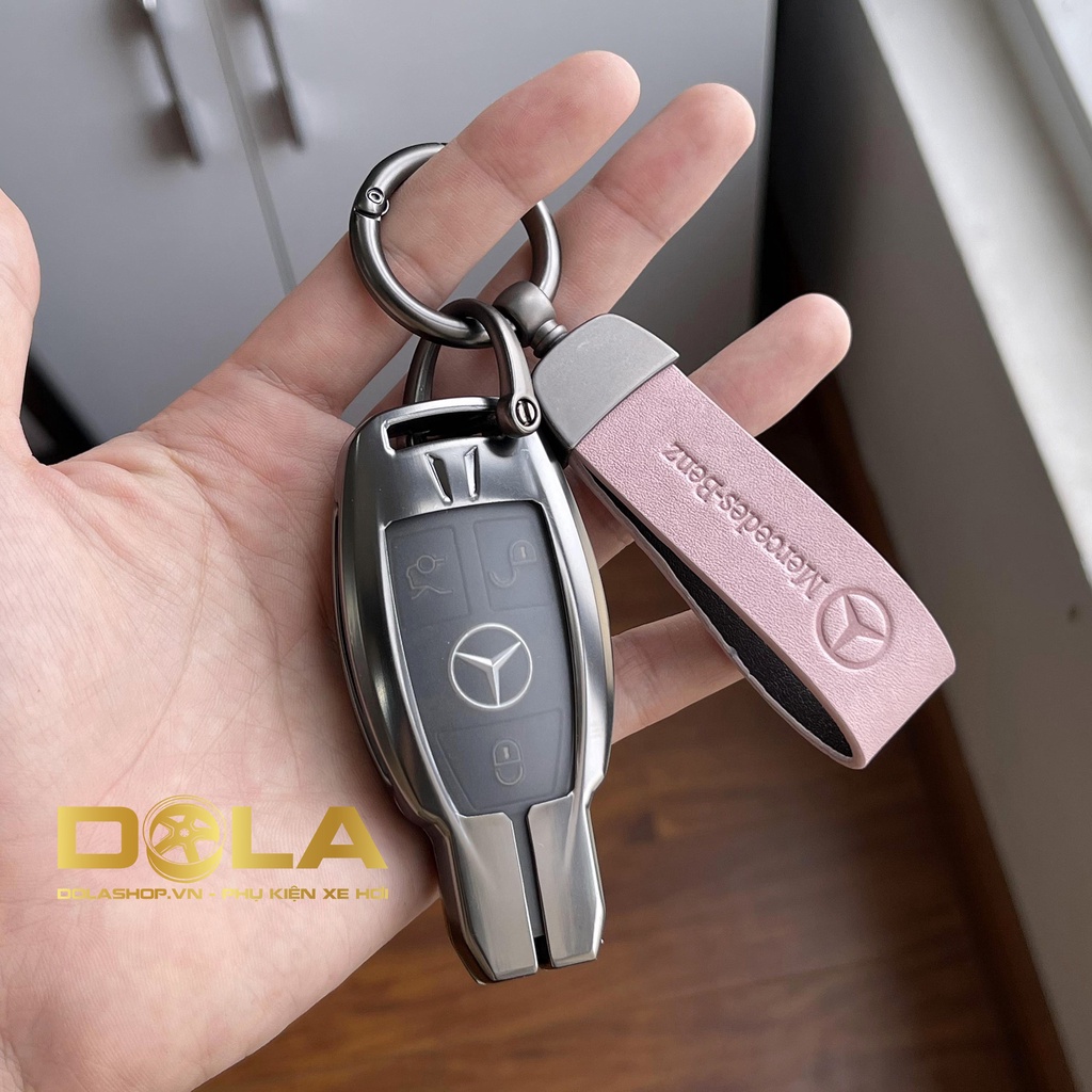 Vỏ ốp khoá xe hơi - Bọc chìa remote ô tô Mercedes-Benz, Mẹc C,E,S,GLC,GLK M01-B8 dolashop