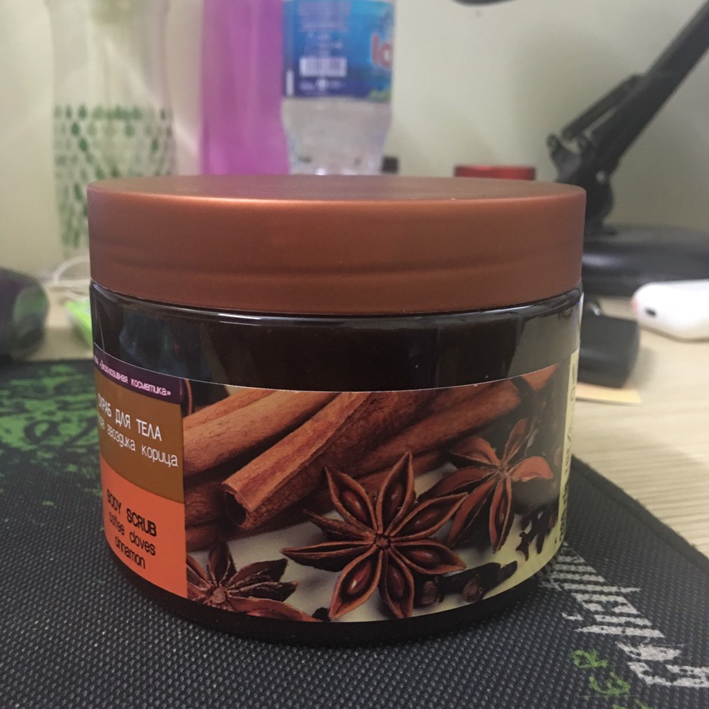 Tẩy da chết chiết suất quế hồi và cafe làm săn chắc làn da Nga 380ML