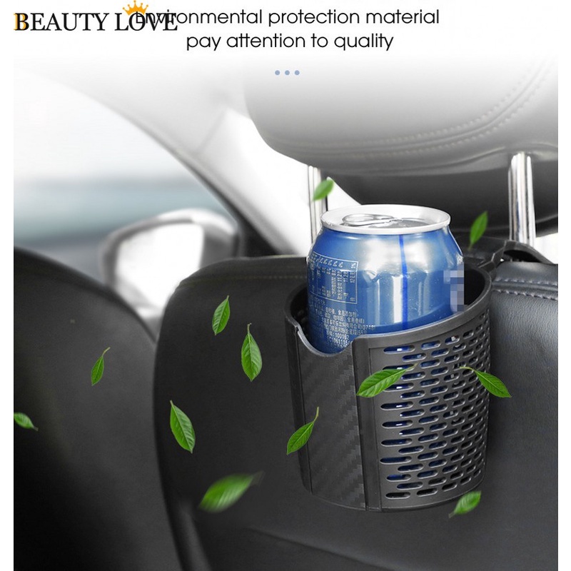 Giá Đỡ Cốc Nước TPR Màu Đen Chống Trượt Nhỏ Gọn Phù Hợp Với Mọi Loại Xe Hơi