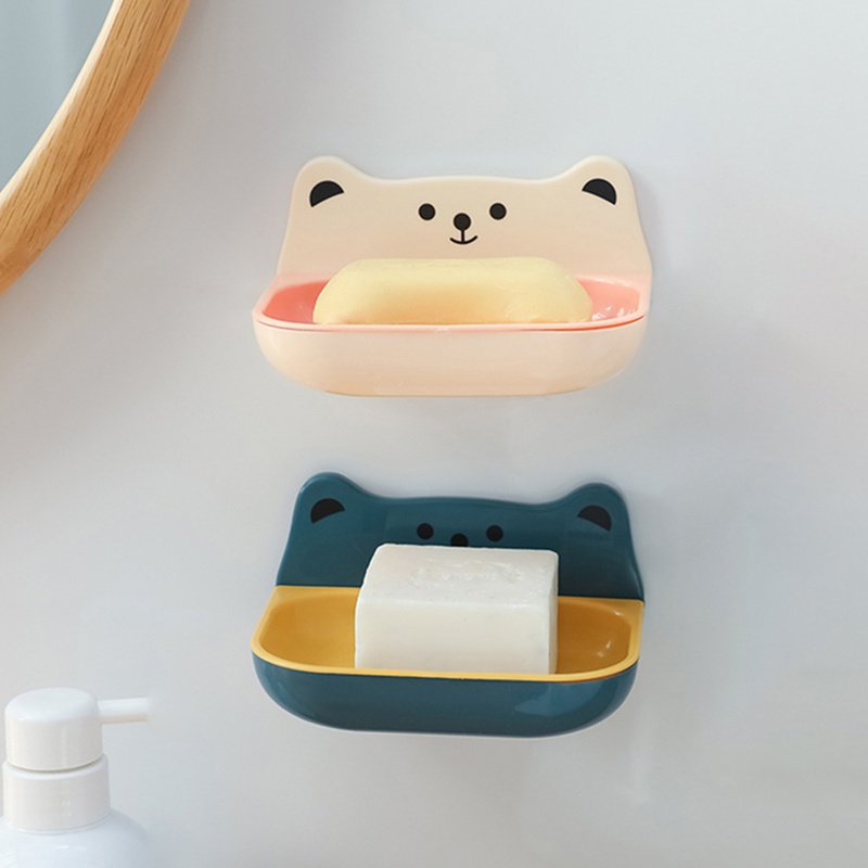 Khay Đựng Xà Phòng Chống Rò Rỉ Thiết Kế Dễ Thương Tiện Dụng Cho Nhà Tắm