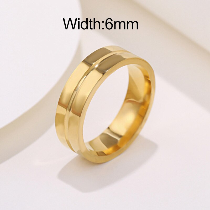 Nhẫn titan 8mm thời trang nhiều màu tùy chọn Wc023