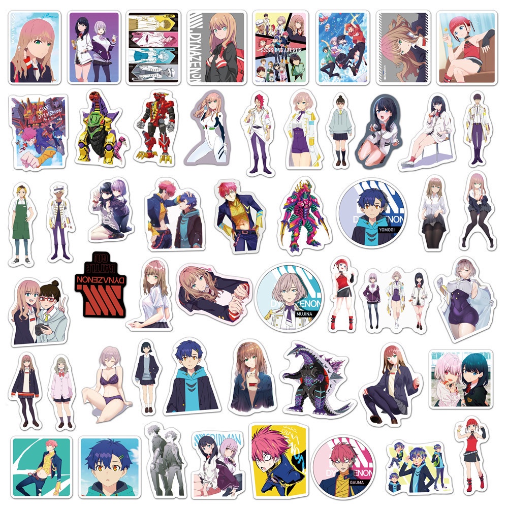 Bộ 50 Miếng Dán Trang Trí Chai Nước / Điện Thoại / Xe Hơi / Laptop / Xe Đạp / Va Li Họa Tiết Graffiti Chống Thấm Nước