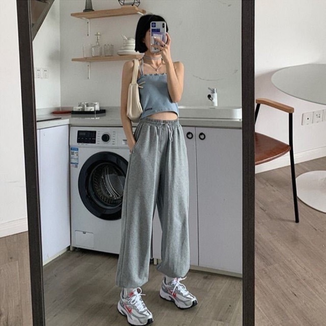 Quần joger nữ rút dây cá tính Hàn Quốc