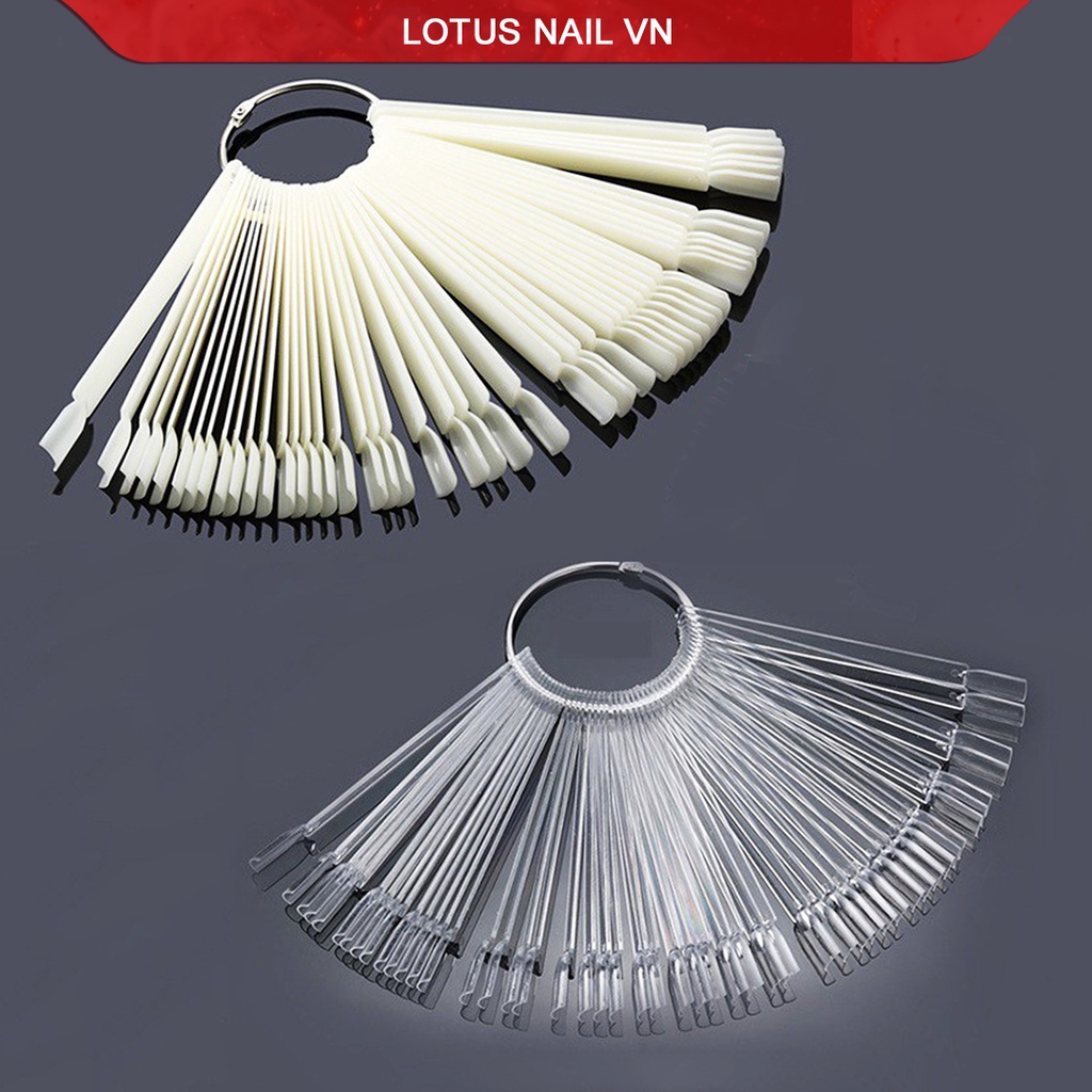 Que móng vuông làm mẫu nail, học nail túi 50 que