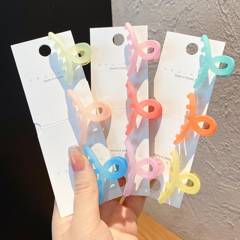 Kẹp tóc acrylic nhỏ màu kẹo dễ thương cho bé gái