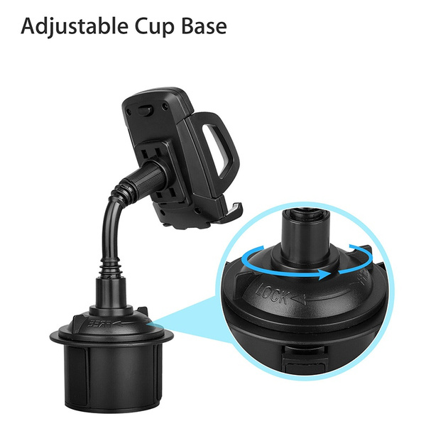 Universal 360 Degree Rotatable Car Water Cup Base Phones Bracket Cars Navigation Mobile Phone Holder