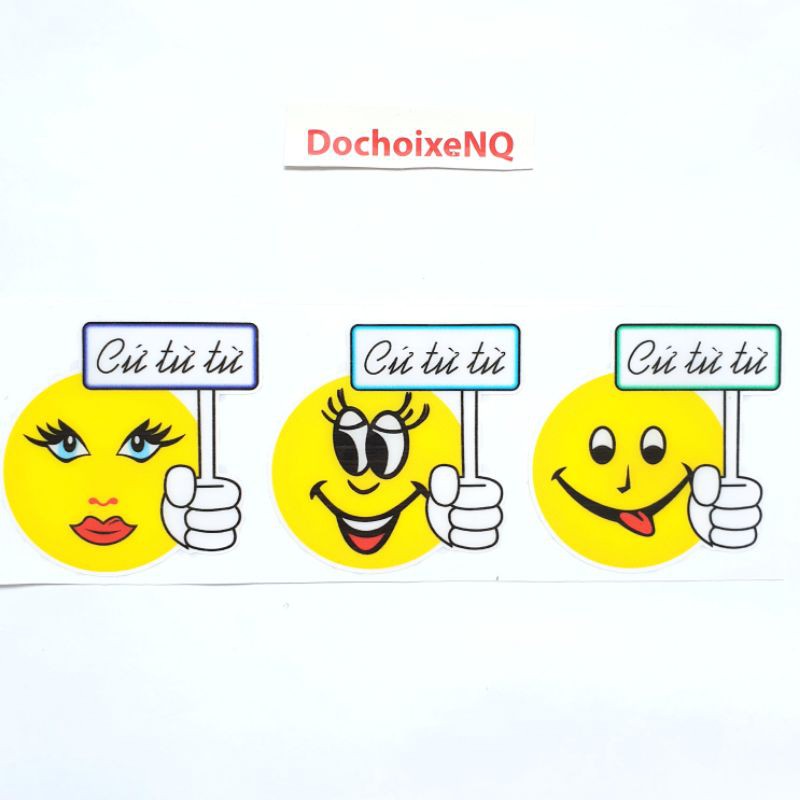 Bộ tem nổi chống nước Cứ Từ Từ siêu dễ thương