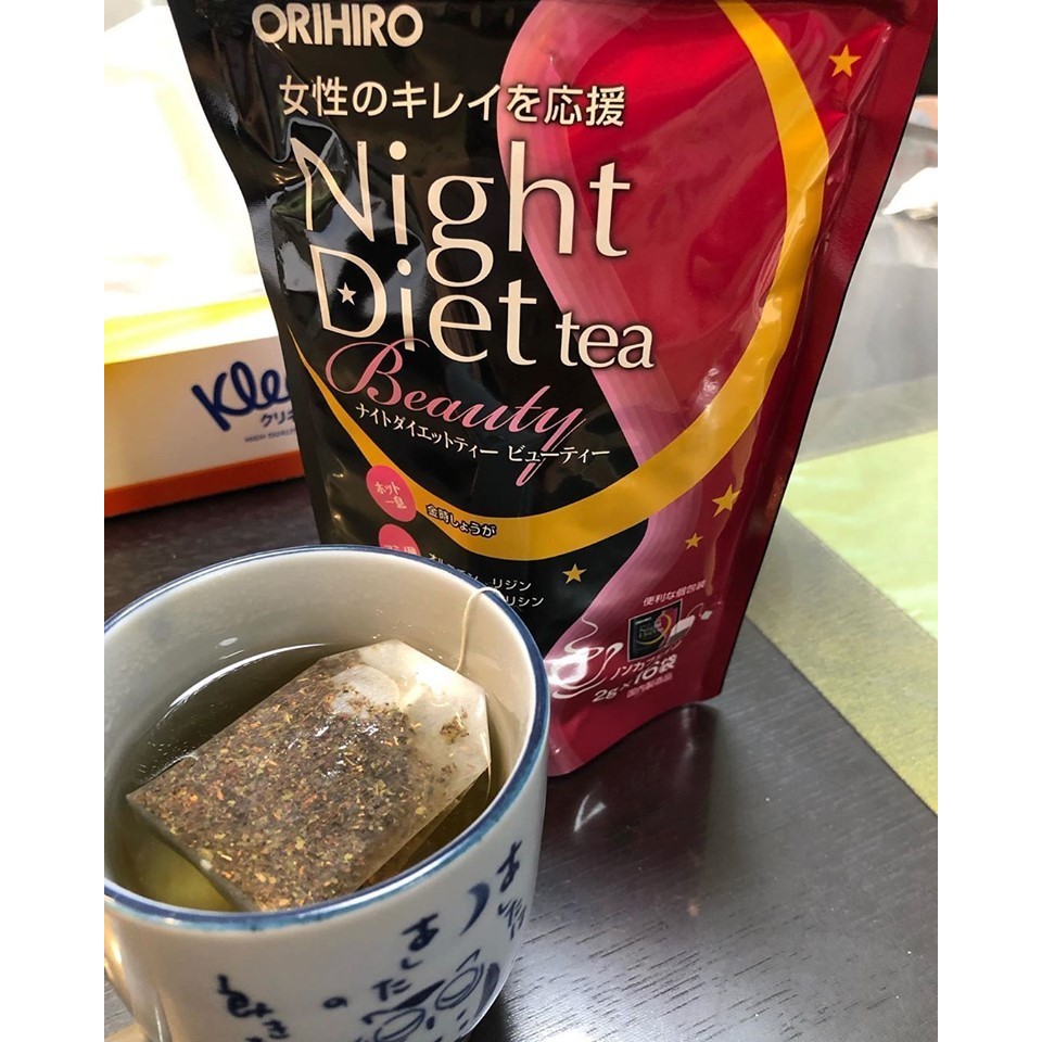 Trà giảm cân Orihiro Night Diet Beauty 16 gói