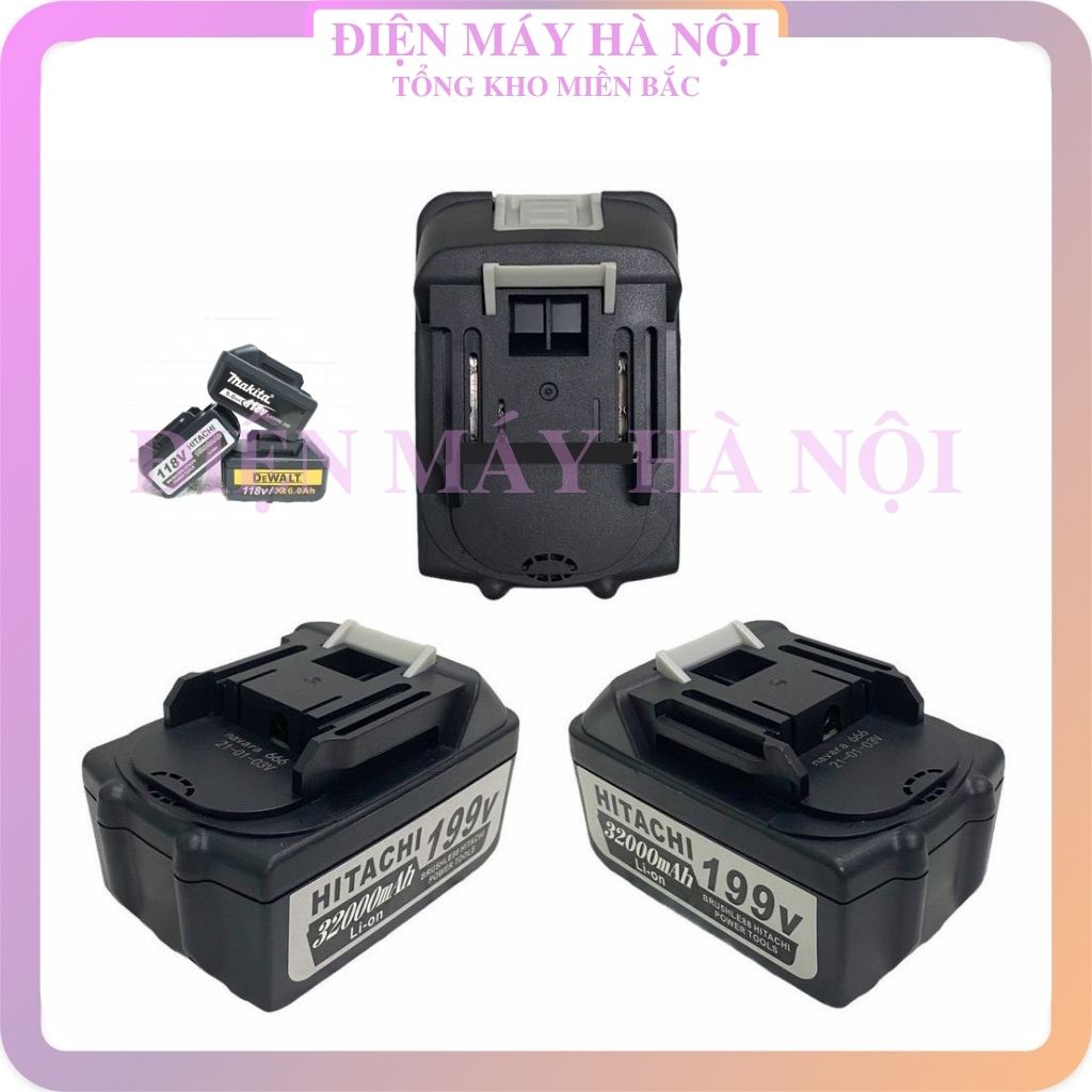 Pin màu tím 199V, 118V máy khoan siết bulong makita dewalt hitachi máy 10 cell