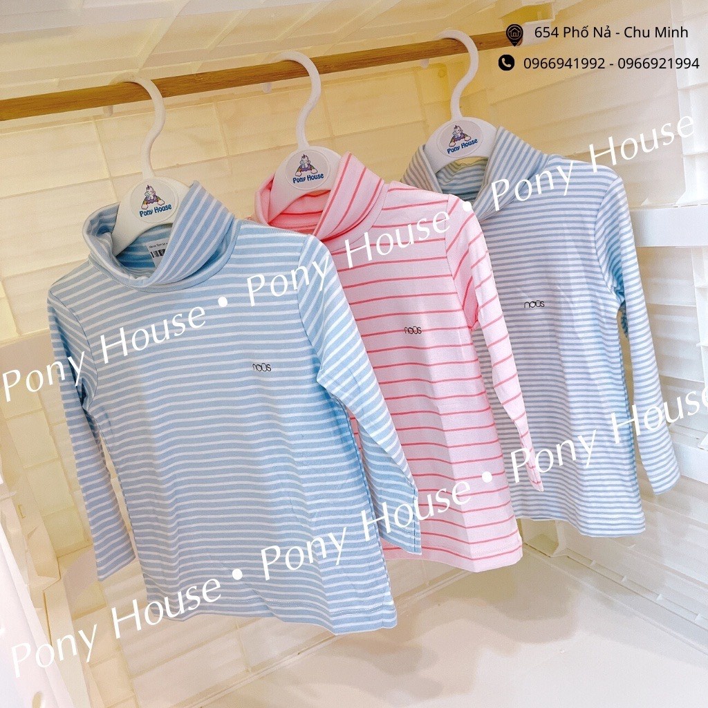 Áo giữ nhiệt Nous chất petit cổ 3cm, 5cm cho bé trai bé gái