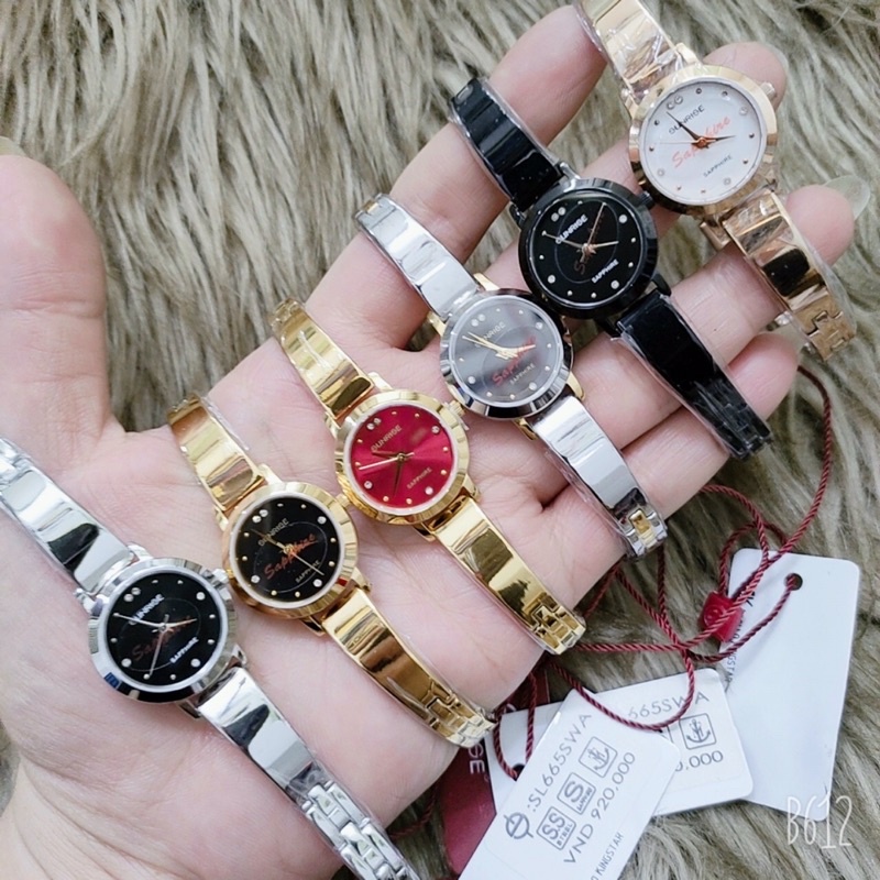 Đồng hồ lắc tay tay nữ sunrise LS665SWA chính hãng Nhật