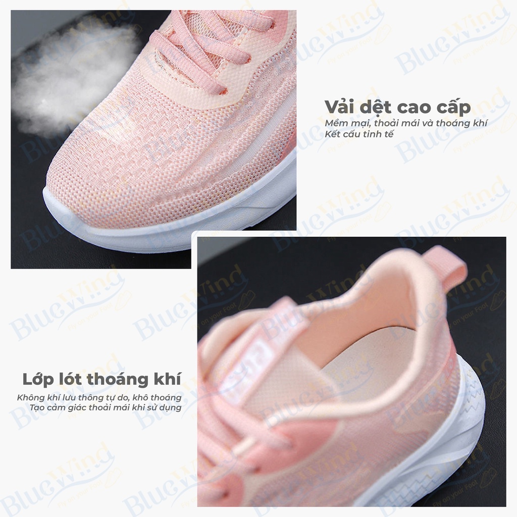 Giày Thể Thao Nữ BLUEWIND Vải Dệt Thoáng Khí Phù Hợp Giày Chạy Bộ, Tập Gym 68771