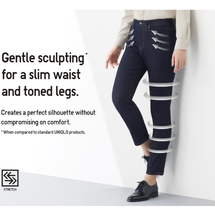 Quần Jeans Nữ UNIQLO REAL vải thun co giãn 4 chiều SKINNY ANKLE ULTRA STRETCH JEANS