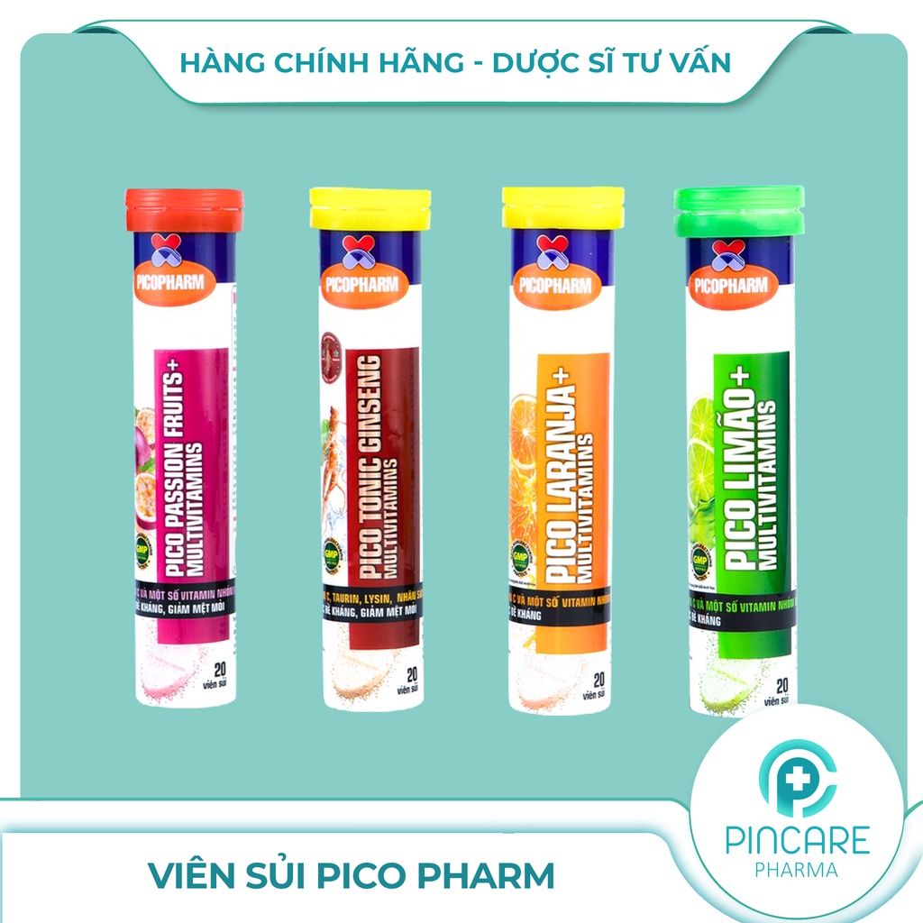 Viên C sủi bổ sung Vitamin C tăng sức đề kháng, Multivitamin sủi thơm ngon dễ uống - Hàng chính hãng - Nhà Thuốc Pincare