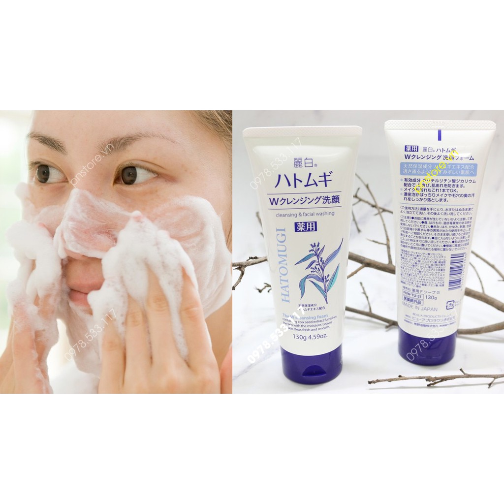Sữa rửa mặt ý dĩ Hatomugi Naturie Nhật Bản