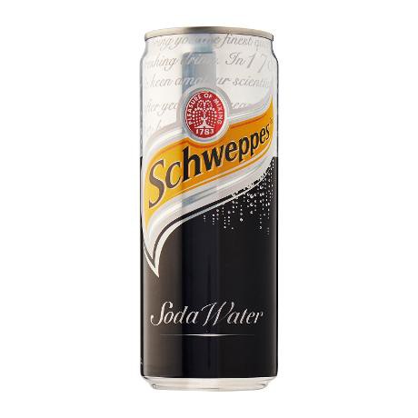 Soda water schweppes 330ml x 24 lon