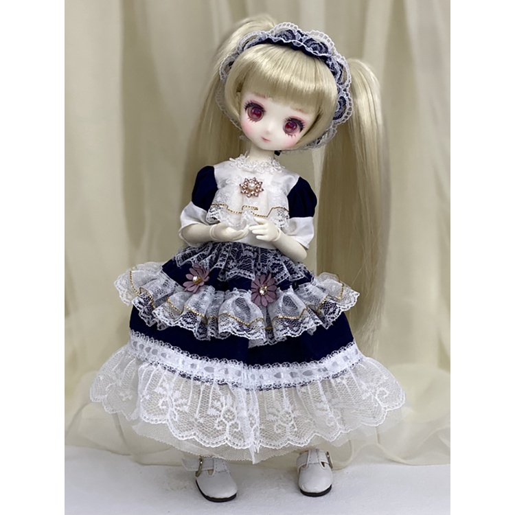 Đầm búp bê cô hầu gái cỡ 1/6 26-30cm