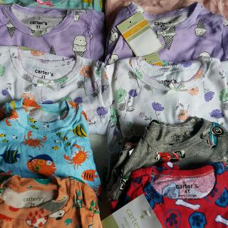Bộ đồ cotton Carter dài tay cho bé
