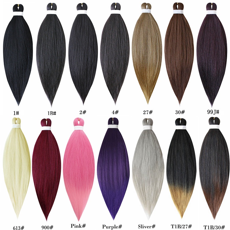 Bím Tóc Giả 26 "Bện Sợi Tổng Hợp Màu Ombre