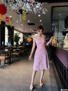 Đầm thêu 2 dây (3 màu)