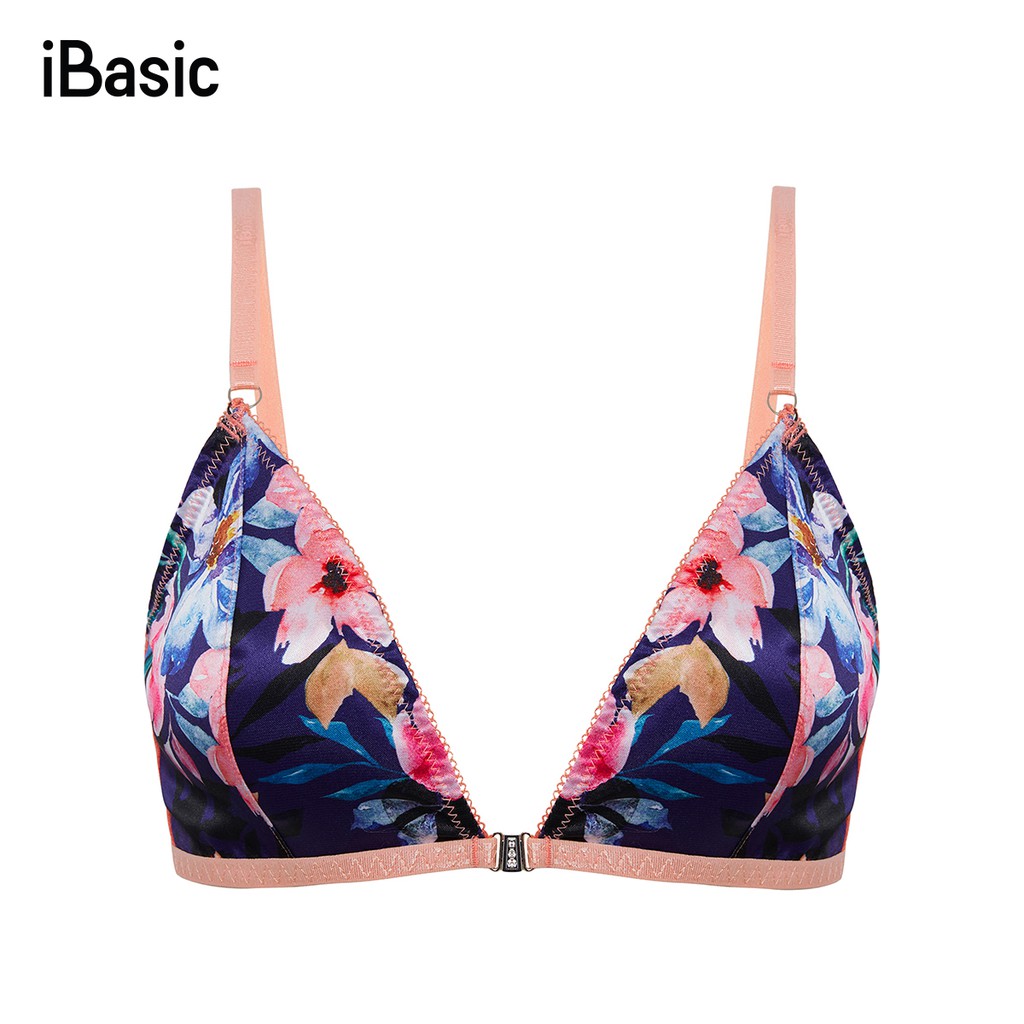 [Mã WABR1512 giảm 12% đơn 99K]Áo bralette satin iBasic BRAY043