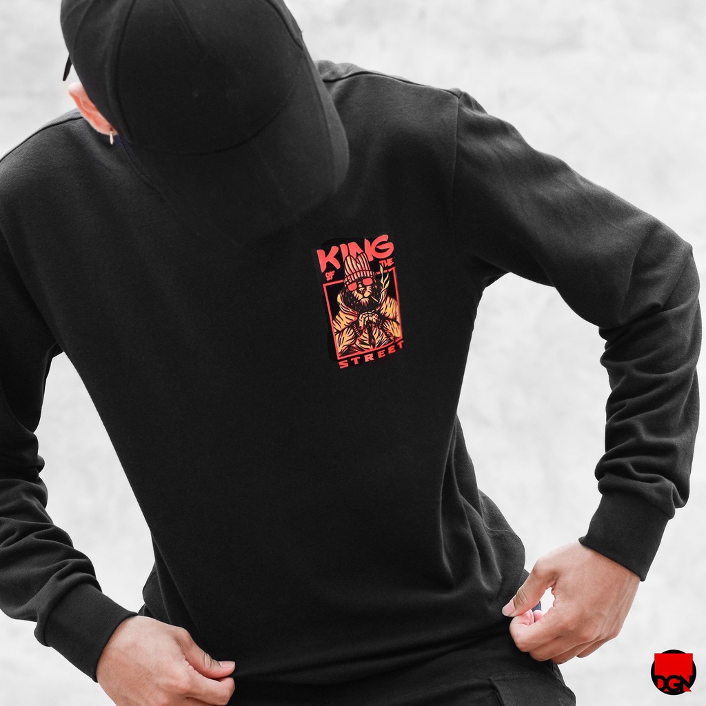 Sweater đen king street HS.30