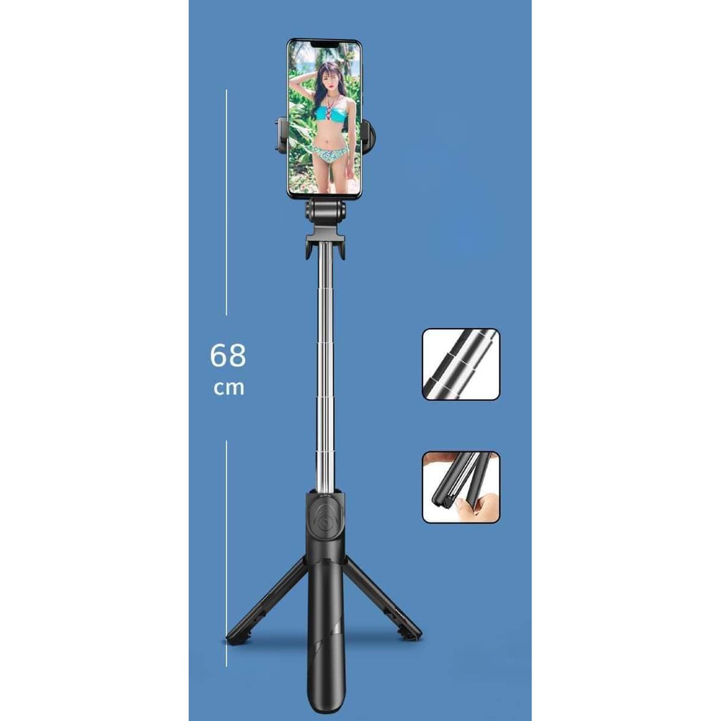 Gậy chụp ảnh 3 Chân XT-02 CÓ CHÂN ĐỨNG KÈM ĐIỀU KHIỂN | BigBuy360 - bigbuy360.vn