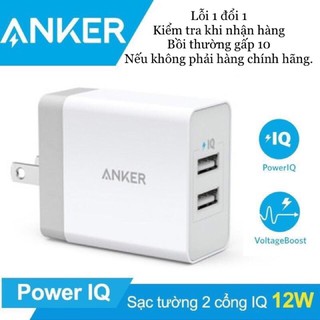 Xả kho Sạc nhanh Anker hai cổng USB 24W  + sạc Cổng USB-C 18w + Cáp sạc_dây sạc