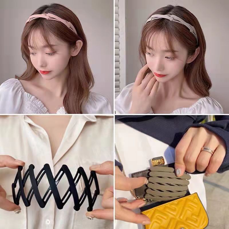 Băng đô cài tóc thiết kế đơn giản có thể gấp gọn tiện lợi