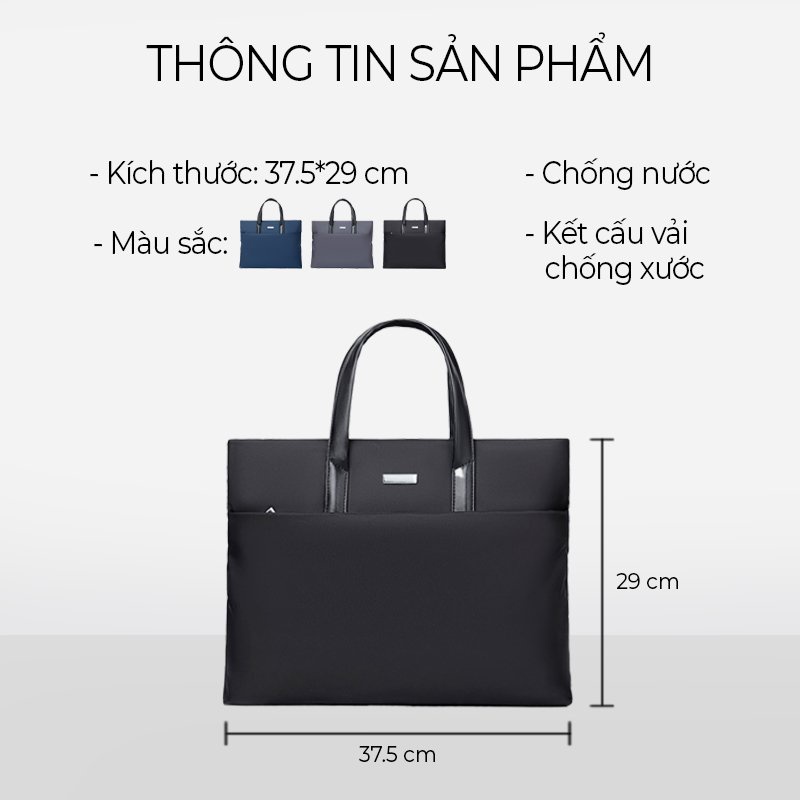 Túi đựng laptop thời trang nam nữ, túi xách đựng laptop công sở cao cấp chống nước