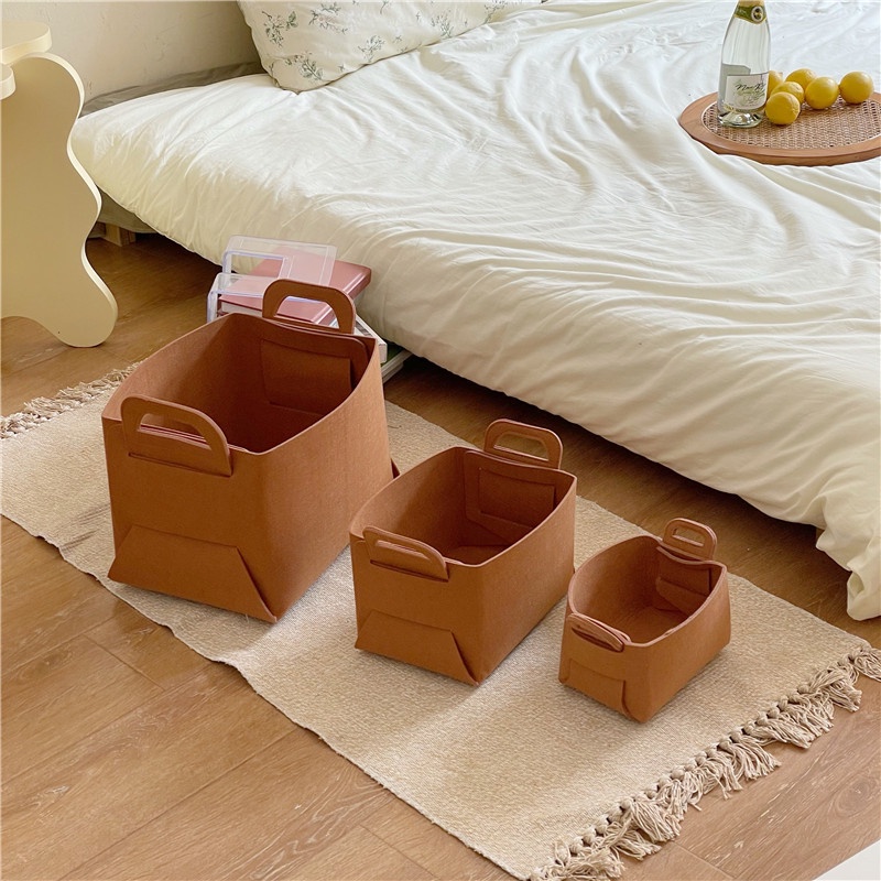 Giỏ Nỉ Đựng Đồ Chơi / Đồ Bẩn Gấp Gọn Tiện Lợi