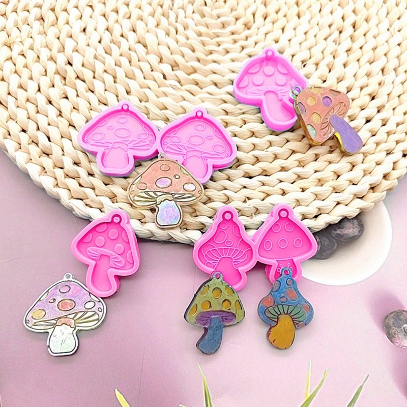 Set 2 Khuôn Nhựa Làm Bông Tai DIY