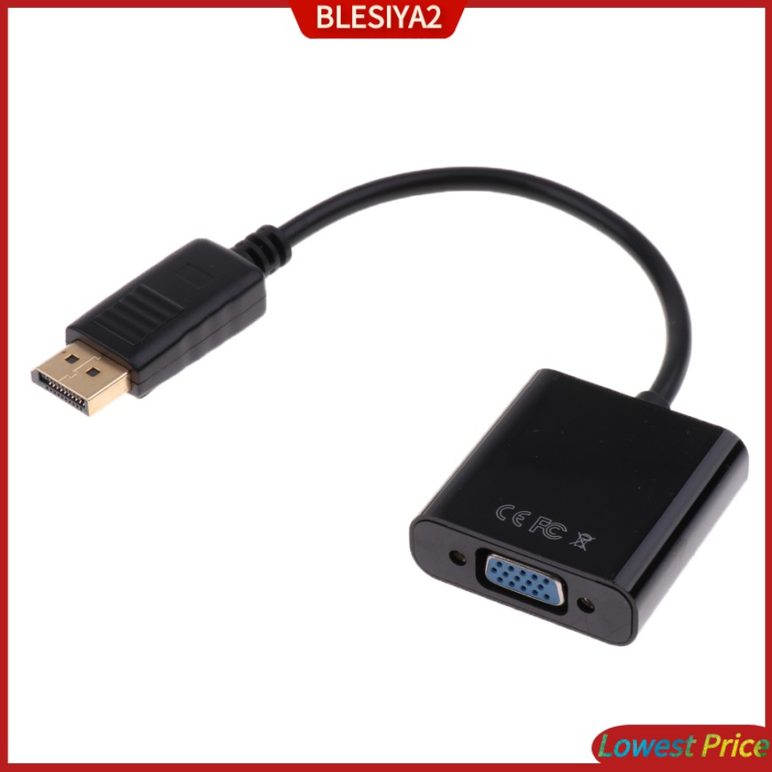 (Hàng Mới Về) Giắc Chuyển Đổi Hd Display Port Dp Male Sang Vga Female Hỗ Trợ 1920x1080