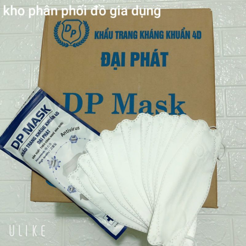 Khẩu trang y tế, khẩu trang 4d KF 94 DP Mask Đại Phát Thùng 30 Túi 300 Cái.