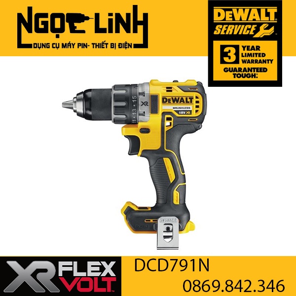 Máy khoan pin Dewalt DCD791N 18V ( Chưa Pin &amp; Sạc ) (Dewalt DCD791)