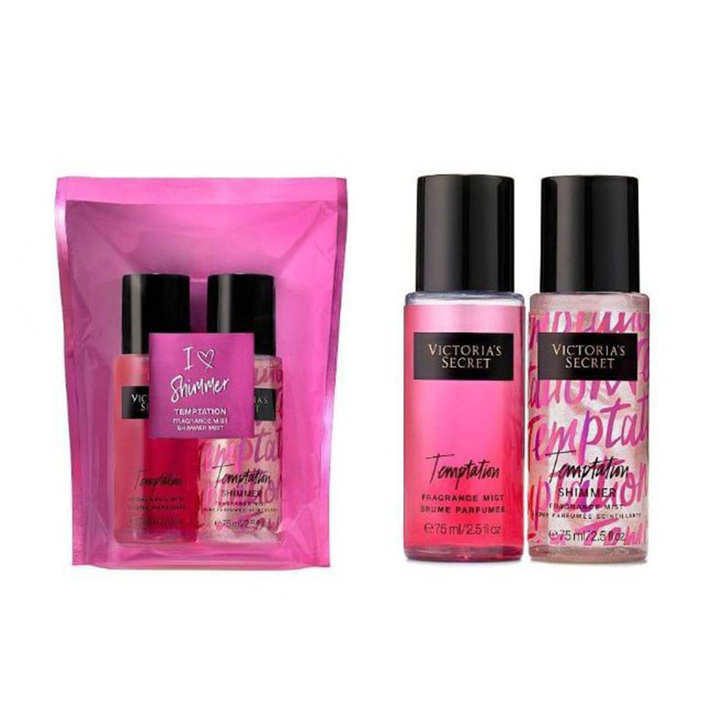 Xịt Thơm Body Victoria's Secret ❤️ Shimmer 75ml-Phiên bản đặc biệt có nhũ óng ánh | Thế Giới Skin Care