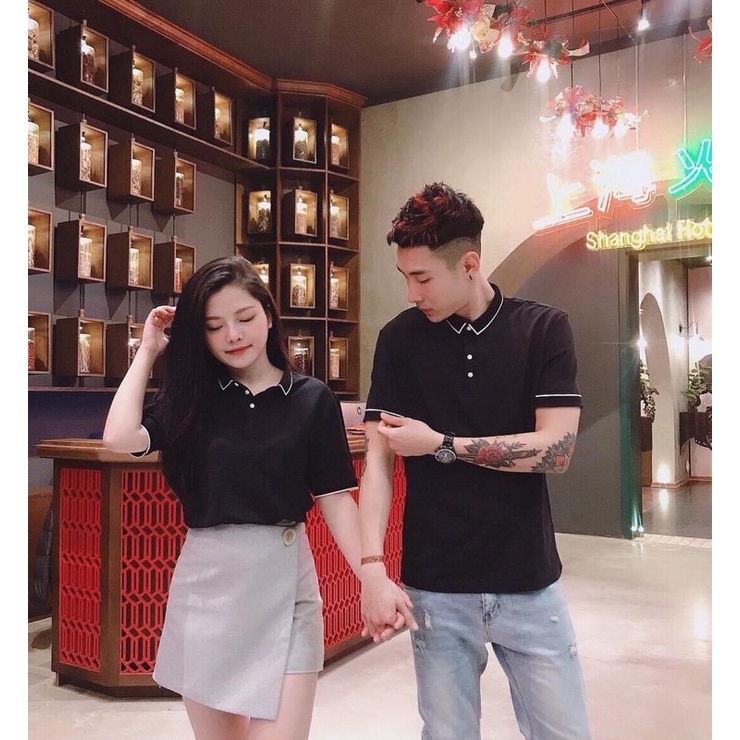 (có bán lẻ đôi) áo thun polo đôi nhìu màu