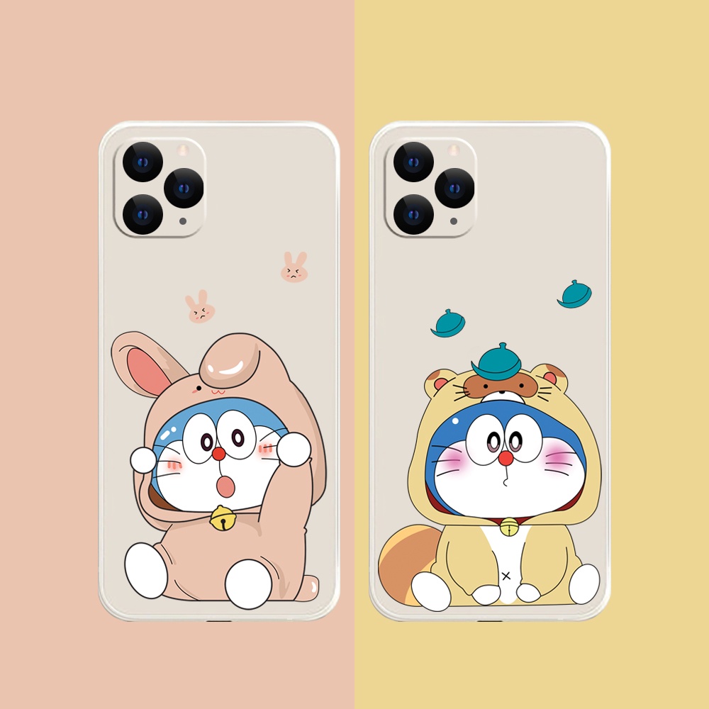 Ốp lưng cạnh vuông OPPO A1K/A5S/A74/A54/....viền bảo vệ camera hình Mèo máy áo len